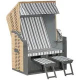 Natur24 Rustikal 15 Z grau Stoff 1229