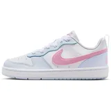 Nike Kinder Court Borough Low ESS+ (Gs) Freizeit-Schuhe, White/Pink Rise/Football Grey, 38.5 - 38.5 EU