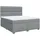 vidaXL Boxspringbett 180 x 200 cm Hellgrau