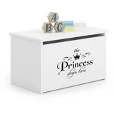 KOBI Kommode DARIA Spielzeugkiste mit Schublade | Groß 73 x 42 x 40 CM | Truhe Weiß Kinderzimmer Möbel | Truhenbank mit Stauraum für Kinder | Boxen Aufbewahrung | Aufbewahrungsbox