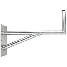 PremiumX 80cm Wandhalter Aluminium SAT-Halterung mit Stützelement für Satellitenschüssel Grundplatte 400x200mm