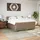 vidaXL Boxspringbett Matratze Cappuccino-Braun 180x200 cm Kunstleder