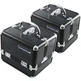 Kit 2X ALU Design Beautycase DynaSun BS35 Schwarz Schmuckfach Schminkkoffer Kosmetikkoffer Beauty Case
