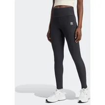 adidas Leggings ADIDAS ORIGINALS "ESSENTIALS HIGH-WAIST", Damen, Gr. XL, N-Gr, schwarz (schwarz, normal, gr.), Obermaterial: 43% Baumwolle, 43% Viskose, 14% Elasthan, Hosen Leggings, weiches und stretchiges Material, hoher Bund, ohne Verschluss