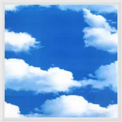 62x62 LED Aufputz Aufbau Panel Panel Deckenleuchte Deckenlampe 3D Bild blauer Himmel mit Wolken