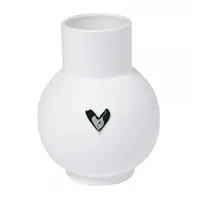 räder Kugelvase Herz Silber