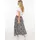 Zwillingsherz Maxirock Damen Zebramuster Schwarz L/XL
