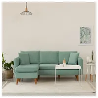 Myhomelando Ecksofa Sofia, kleines Ecksofa Gesamtbreite 215 cm grün