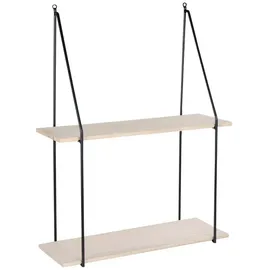 House Nordic Wandregal 55 x 72 x 21 cm Schwarz