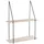 House Nordic Wandregal 55 x 72 x 21 cm Schwarz