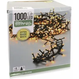 ECD Germany LED-Lichterkette Cluster 20 m Grün