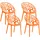 CLP Hope Stapelstuhl 59 x 60 x 80 cm orange 4 St.