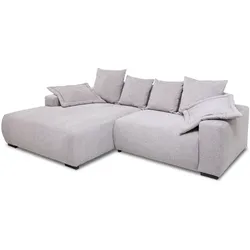 filippo Ecksofa Mio Stoff Grau Hellgrau