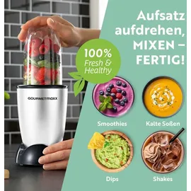 GOURMETmaxx Mr. Magic Standmixer silber/schwarz 4 tlg. 400 W