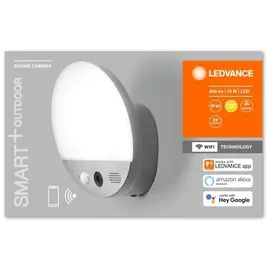 LEDVANCE Smart+ WiFi Round Camera 4058075564480 AC35456 LED-Außenwandleuchte mit Überwachungskamer