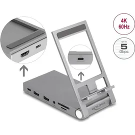 DeLock Tablet und Notebook Dockingstation 4K mit integrierte USB-C® 88199