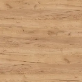 dekori.interiors Runder Ausziehbarer Tisch für Esszimmer, Pero, Loft-Stil, Skandinavische, Durchmesser: 110 / 210 cm, Eiche Craft Golden / Weiss - Braun