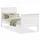 Homestyle4u Einzelbett 90x200cm weiß