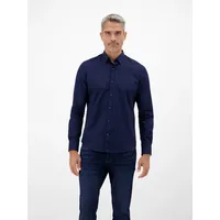 Lerros Stylisches Poplinhemd, modisch gemustert - Classic Navy -