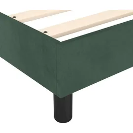 vidaXL Boxspringbettgestell 200 x 200 cm Dunkelgrün