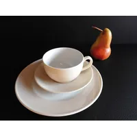 Dibbern SONDERAKTION Solid Color - Kaffeetasse m.U. 0,25 + Teller 21 cm -Sand - NEU