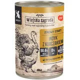 Wiejska zagroda 12x400g Wiejska Zagroda Cat Kitten Truthahn mit Huhn Katzenfutter nass