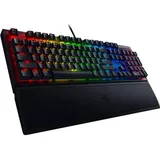 Razer BlackWidow V3 (Yellow Switch) - Mechanische Gaming Tastatur (Geräuschlose Mechanische Switches, Doubleshot ABS-Tastenkappen, Medientasten, Handballenauflage) QWERTY US-Layout | Schwarz