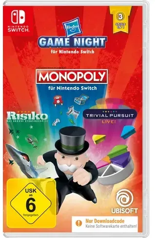Hasbro Game Night (Monopoly, Risiko, Trivial Pursuit)