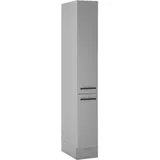 Mid.you Apothekerschrank, Grau, Holzwerkstoff, 3 Fächer, einzeln stellbar, 30x211x57 cm, Küchen, Küchenmöbel, Küchenschränke, Apothekerschränke