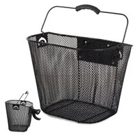 VERK GROUP Fahrradtasche Fahrradkorb Vorne Korb Körbchen Lenkerkorb Einkaufskorb Metall (1-tlg)