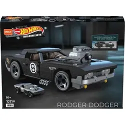 MEGA BRANDS HDJ98 MEGA CONSTRUX Hot Wheels Rodger Dodger-Bauset, Bauspielzeuge für Kinder