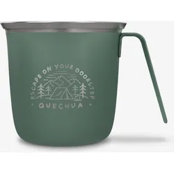 Tasse Edelstahl Camping und Wandern - 500 - 0.3 l grün eukalyptusgrün No Size