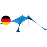 Premium Lycra Strandzelt – Strandmuschel Pop-Up Sonnensegel „Ole“ Mit Alu-Stange