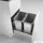 Naber Cox® Box 2T 400-2. Abfallsammler, mit Biodeckel, hellgrau.