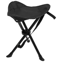 Mojawo Campinghocker 3-Bein Schwarz