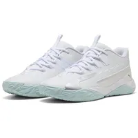 Puma Erwachsene Dagger 2 Mid Basketballschuhe 48, White Silver Feather Gray Metallic - 48 EU