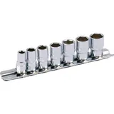PROJAHN 1/4'' Stecknuss Satz auf Schiene 7tlg
