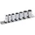 PROJAHN 1/4'' Stecknuss Satz auf Schiene 7tlg