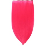 hair2heart Clip in Extensions Kunsthaar glatt - Haarteil 130g Pink