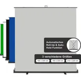 Walimex pro Roll-up Panel Hintergrund grau