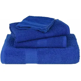 vidaXL Saunatuch 80 x 200 cm blau 2 St.