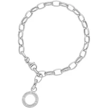 GIORGIO MARTELLO MILANO Charm-Armband mit Schriftzug Silber 925 17,5 cm