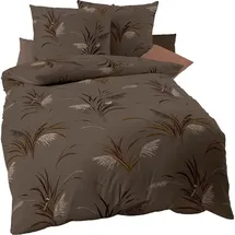 KAEPPEL Swing Floral Braun 155 x 220 cm + 80 x 80 cm