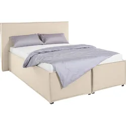 Polsterbett "Isaline", beige, B:173cm L:213cm, 100% Polyester, LEGER HOME BY LENA GERCKE, Betten, Polsterbett Polsterbett ohne Bettkasten, wahlweise ohne Matratze oder mit 3 Matratzenarten, Kopfteilhöhe 107 cm