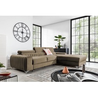 yourhouse24 Ecksofa Grayson Schlafsofa Wohnlandschaft Links Rechts Couch Bettkasten