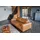 KAWOLA Couch Leder 3-Sitzer Braun