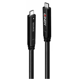 Lindy USB-C auf USB-C 8 m Schwarz