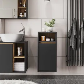 Vicco Viola Badschrank 38 x 80 cm Grau/Artisan