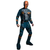 Rubies Kostüm Herren Batman Arkham City Deluxe Muscle Chest Deathstroke, siehe abbildung, Large - L