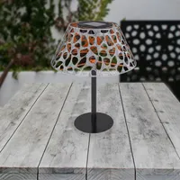 GLOBO Solarleuchte Garten Metallschirm Solarlampe Außen Außenleuchte Solar 33648